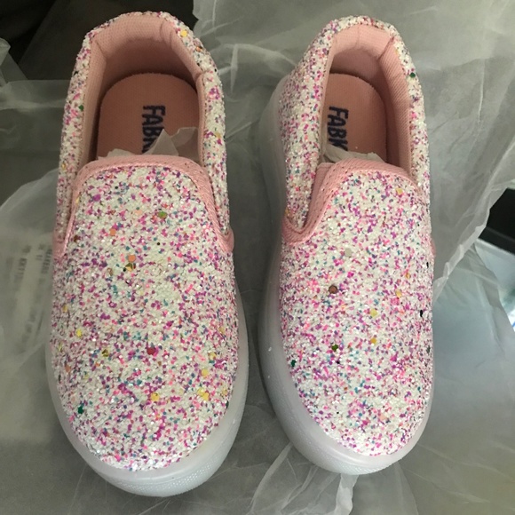 New girls sparkly light up sneakers - Picture 1 of 2